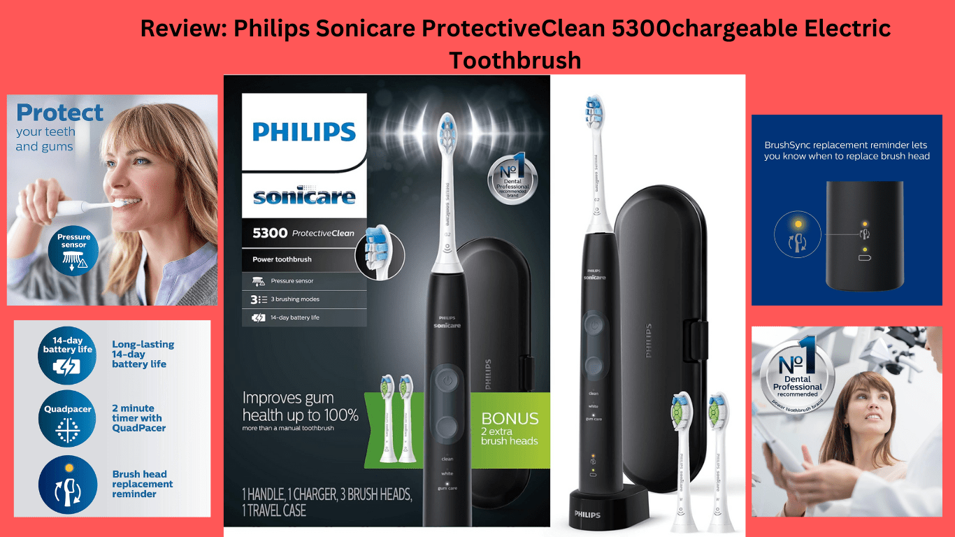 Philips Sonicare ProtectiveClean 5300chargeable Electric Toothbrush